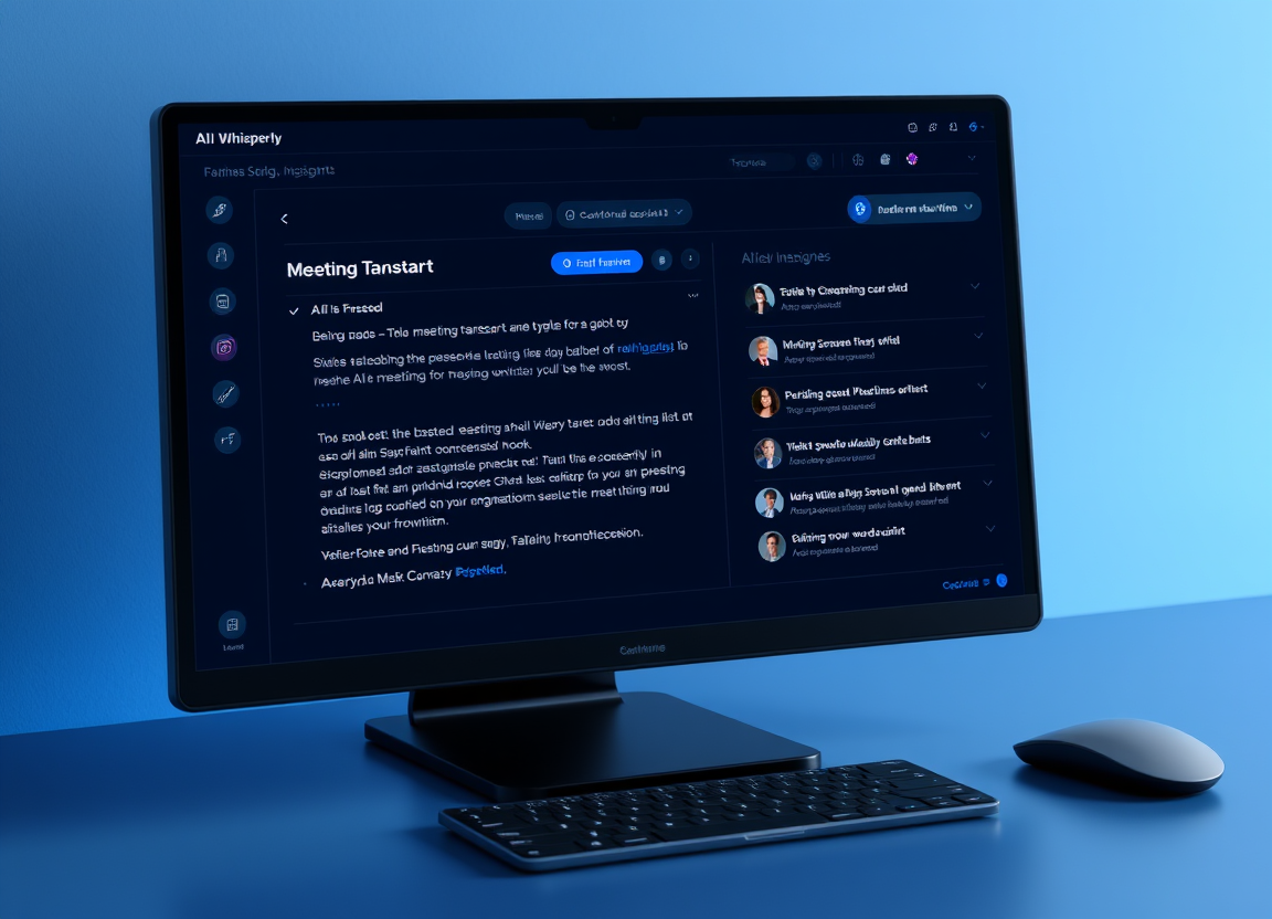 Whisperly desktop interface